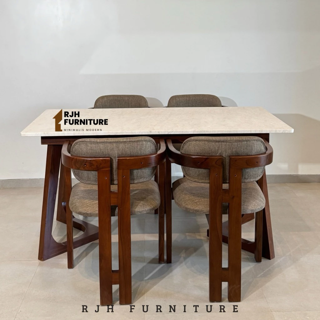 Andiana Dining set, Elegant Marble Dining Table
